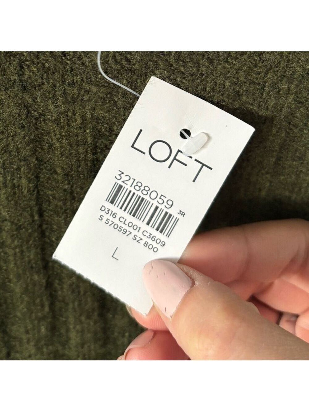 Loft Women’s Ribbed Knit Midi Sweater Dress - Picture 3 of 3